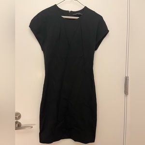 All Saints - Black cotton bodycon work dress - Sz 6